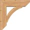 Ekena Millwork Thorton Slat Smooth Bracket w/ Offset Brace, Western Red Cedar, 7 1/2"W x 26"D x 26"H BKT0806X26X26THR06SWR - alternate 2